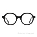 Vintage Round Design Unisex Acetat optische Rahmenbrille